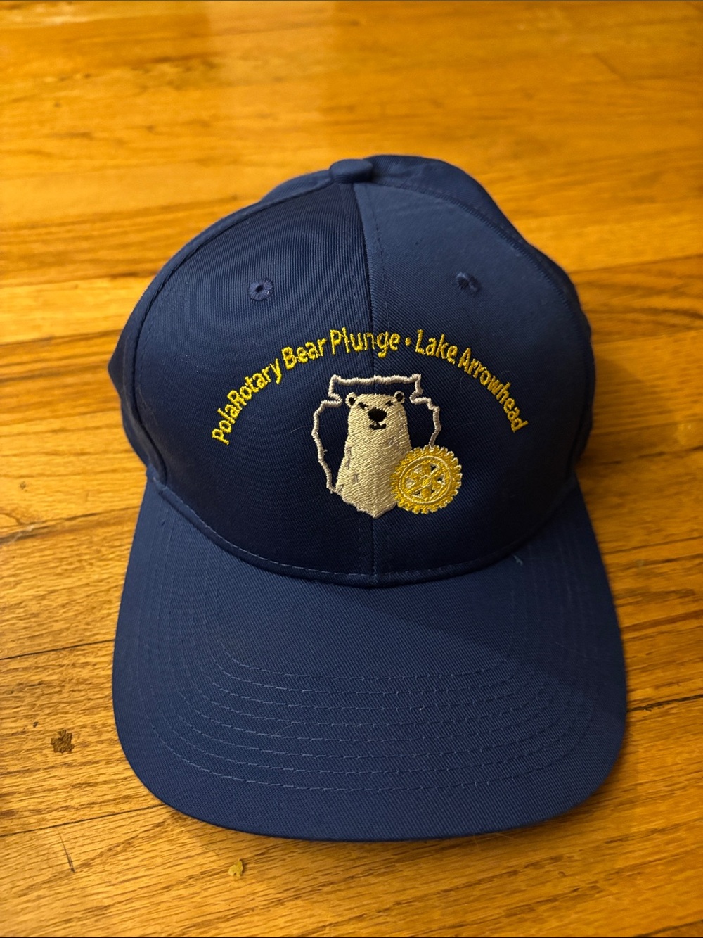 Polar Rotary Bear Plunge Lake Arrowhead Embroidered Navy Hat